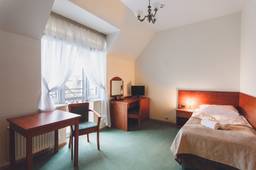 Gemütliche Lobby im Hotel Bursztyn